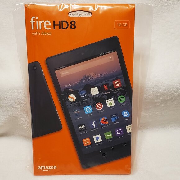NIB-Factory Sealed Amazon Fire HD 8 w/Alexa (7th Generation) 16GB Color Black - Picture 4 of 12